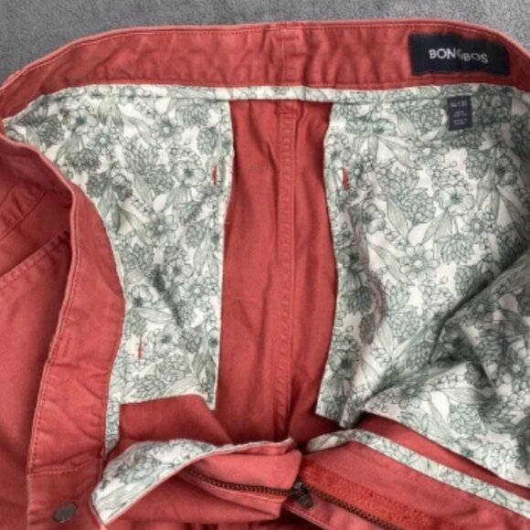 Bonobos‎ Men's Tailored Stretch Chinos Size 34 x 32 Pink Pockets - Picture 11 of 16